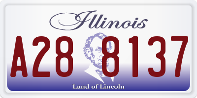 IL license plate A288137