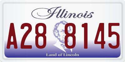IL license plate A288145