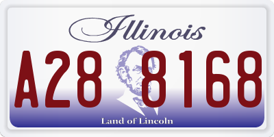 IL license plate A288168