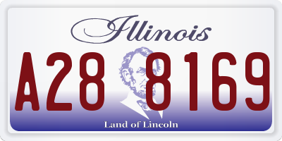 IL license plate A288169