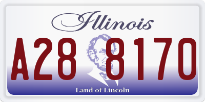 IL license plate A288170