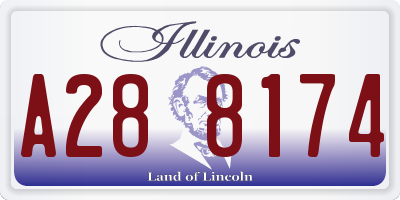 IL license plate A288174