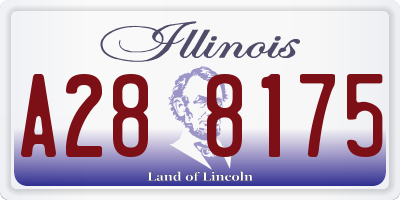 IL license plate A288175