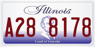 IL license plate A288178