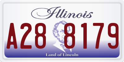 IL license plate A288179