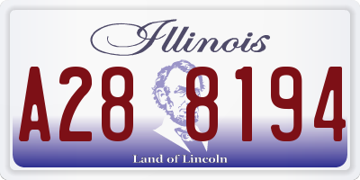 IL license plate A288194