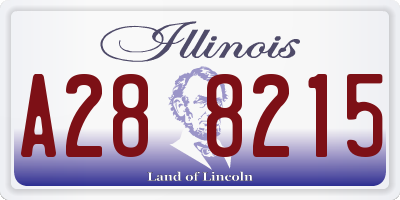 IL license plate A288215