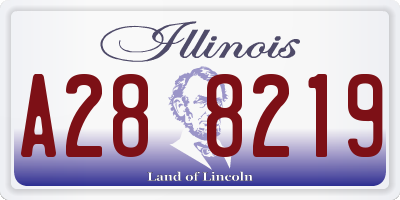 IL license plate A288219