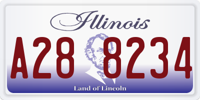 IL license plate A288234