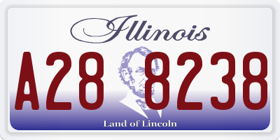 IL license plate A288238