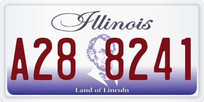 IL license plate A288241