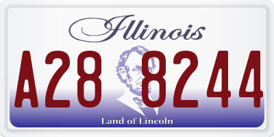 IL license plate A288244