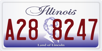 IL license plate A288247