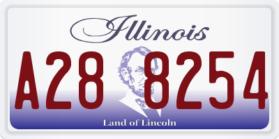 IL license plate A288254