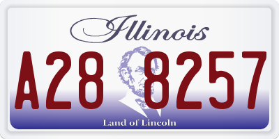 IL license plate A288257