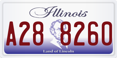 IL license plate A288260