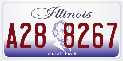 IL license plate A288267