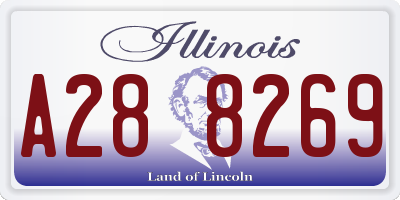 IL license plate A288269