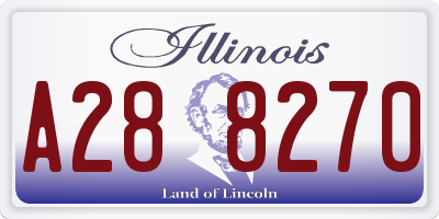 IL license plate A288270