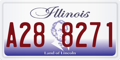 IL license plate A288271