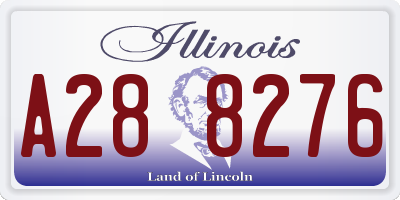 IL license plate A288276