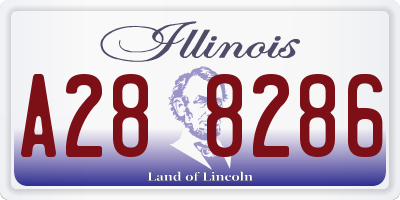 IL license plate A288286