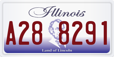 IL license plate A288291