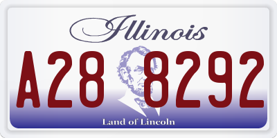 IL license plate A288292
