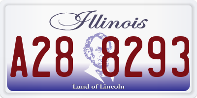 IL license plate A288293