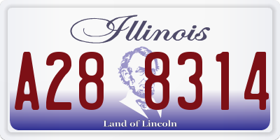 IL license plate A288314