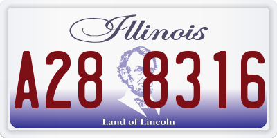 IL license plate A288316