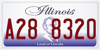 IL license plate A288320