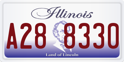 IL license plate A288330