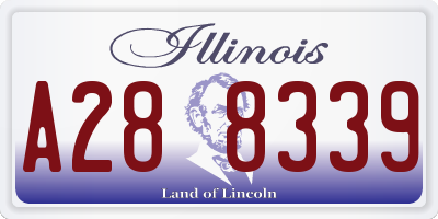 IL license plate A288339