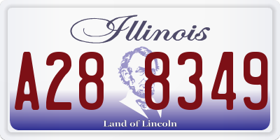 IL license plate A288349