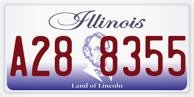 IL license plate A288355