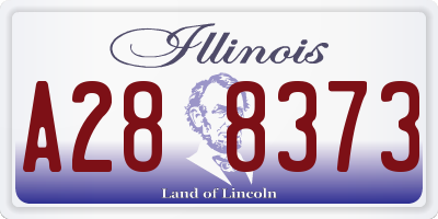 IL license plate A288373