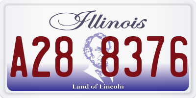 IL license plate A288376