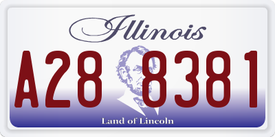 IL license plate A288381