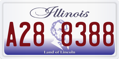 IL license plate A288388