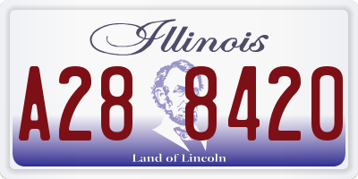 IL license plate A288420