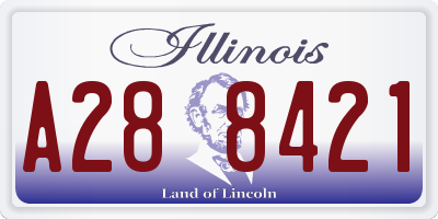 IL license plate A288421