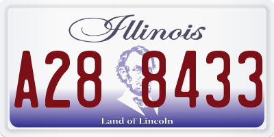 IL license plate A288433