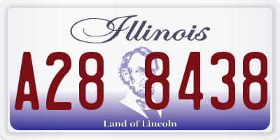 IL license plate A288438