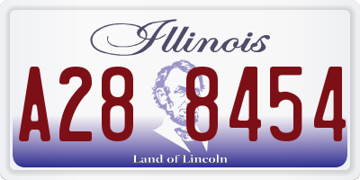 IL license plate A288454