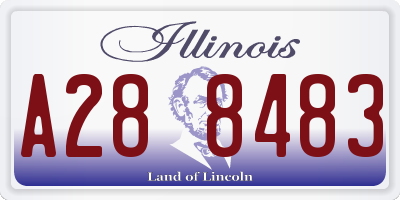 IL license plate A288483
