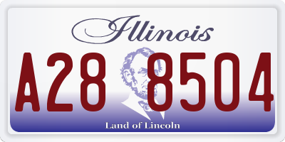 IL license plate A288504