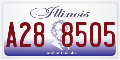 IL license plate A288505
