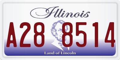 IL license plate A288514