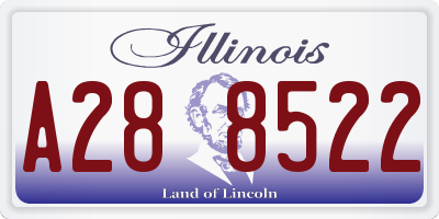 IL license plate A288522